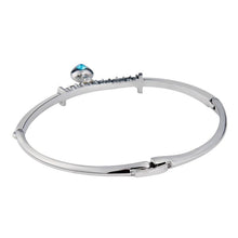 Load image into Gallery viewer, Fashion Colored Crystal Heart Pendant Bracelet(Silver) - Mega Discount Store Ghana