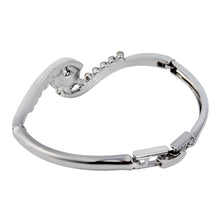 Load image into Gallery viewer, Lady Shiny White Crystal Inlaid Bracelet(Silver) - Mega Discount Store Ghana