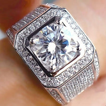 Load image into Gallery viewer, Fashion Full Rhinestone Micro-insert Silver Ring - Mega Discount Store Ghana