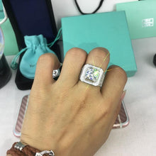 Load image into Gallery viewer, Fashion Full Rhinestone Micro-insert Silver Ring - Mega Discount Store Ghana