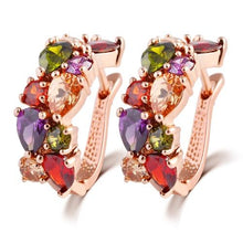 Load image into Gallery viewer, 1 Pair Colorful Zircon Earrings Stud Jewelry For Women And Girls - Mega Discount Store Ghana