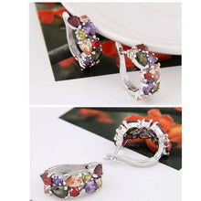 Load image into Gallery viewer, 1 Pair Colorful Zircon Earrings Stud Jewelry For Women And Girls - Mega Discount Store Ghana