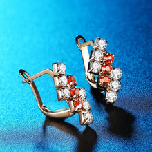 Load image into Gallery viewer, 1 Pair Of 18 k Gold Irregular Geometrical Sterling Silver Crystal Stud Earring For Women, 21*9 mm - Mega Discount Store Ghana