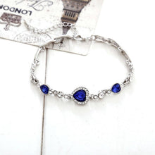 Load image into Gallery viewer, Heart-shaped Zircon Elegant And Romantic Women Crystal Bracelet With Artificial Diamond(Blue) - Mega Discount Store Ghana