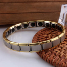 Load image into Gallery viewer, Fashion Stainless Steel Germanium Magnetic Health Bracelet Titanium Steel Jewelry(gold+silver) - Mega Discount Store Ghana
