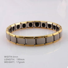 Load image into Gallery viewer, Fashion Stainless Steel Germanium Magnetic Health Bracelet Titanium Steel Jewelry(gold+silver) - Mega Discount Store Ghana