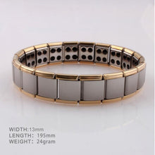 Load image into Gallery viewer, Fashion Stainless Steel Germanium Magnetic Health Bracelet Titanium Steel Jewelry(gold+silver) - Mega Discount Store Ghana