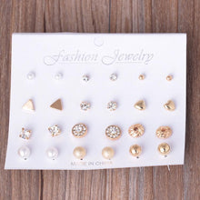 Load image into Gallery viewer, Assorted Multiple Stud Earings Jewelry Set With Card For Women And Girls - Mega Discount Store Ghana