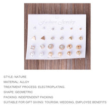 Load image into Gallery viewer, Assorted Multiple Stud Earings Jewelry Set With Card For Women And Girls - Mega Discount Store Ghana