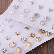 Load image into Gallery viewer, Assorted Multiple Stud Earings Jewelry Set With Card For Women And Girls - Mega Discount Store Ghana