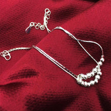 Load image into Gallery viewer, Simple Fashion Frosted Bead Personality Silver Plated Anklet(Silver) - Mega Discount Store Ghana