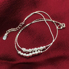 Load image into Gallery viewer, Simple Fashion Frosted Bead Personality Silver Plated Anklet(Silver) - Mega Discount Store Ghana