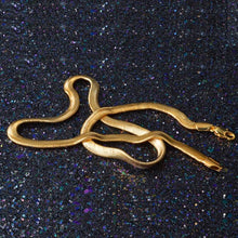 Load image into Gallery viewer, Minimalist Fashion Neutral Flat Snake Personality Necklace(Gold) - Mega Discount Store Ghana