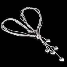 Load image into Gallery viewer, Fashion Cute Style Ladies Necklace with Heart Pendant(Silver) - Mega Discount Store Ghana