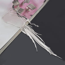 Load image into Gallery viewer, Ladies Silver Plated Wicker Draped Texture Snake Bone Necklace(Silver) - Mega Discount Store Ghana
