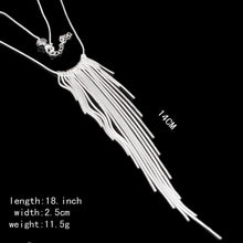 Load image into Gallery viewer, Ladies Silver Plated Wicker Draped Texture Snake Bone Necklace(Silver) - Mega Discount Store Ghana