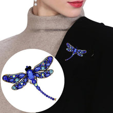 Load image into Gallery viewer, Vintage Classical Dragonfly Pattern Rhinestone Brooch(Blue) - Mega Discount Store Ghana