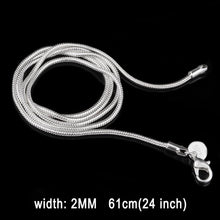 Load image into Gallery viewer, 2MM Personality Fashion Silver Plated Snake Bone Chain(Silver length:24 inch) - Mega Discount Store Ghana