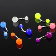 Load image into Gallery viewer, 7pcs Night Fluorescent Acrylic Belly Button Ring Random Color Delivery - Mega Discount Store Ghana