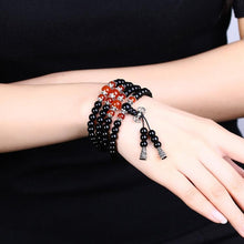 Load image into Gallery viewer, Obsidian Crystal-like Buddhist Rosary Bracelets(Black) - Mega Discount Store Ghana