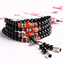 Load image into Gallery viewer, Obsidian Crystal-like Buddhist Rosary Bracelets(Black) - Mega Discount Store Ghana