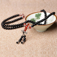 Load image into Gallery viewer, Obsidian Crystal-like Buddhist Rosary Bracelets(Black) - Mega Discount Store Ghana