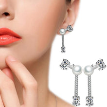 Load image into Gallery viewer, Simple Temperament Four-claw Zircon Bead Earring(White) - Mega Discount Store Ghana