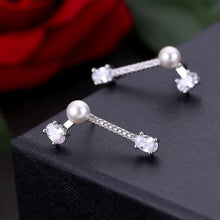 Load image into Gallery viewer, Simple Temperament Four-claw Zircon Bead Earring(White) - Mega Discount Store Ghana