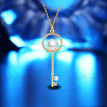 Load image into Gallery viewer, Summer Trend Diamond Shape Bead Key Necklace for Female(Gold) - Mega Discount Store Ghana