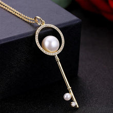 Load image into Gallery viewer, Summer Trend Diamond Shape Bead Key Necklace for Female(Gold) - Mega Discount Store Ghana