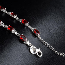 Load image into Gallery viewer, Womens Fashionable Temperamental Ruby Bracelet(Red+silver) - Mega Discount Store Ghana