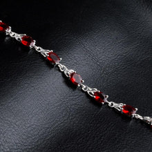 Load image into Gallery viewer, Womens Fashionable Temperamental Ruby Bracelet(Red+silver) - Mega Discount Store Ghana