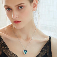 Load image into Gallery viewer, Ocean Star Necklace Titanic Woman Heart Heart Pendant Short Sweater Chain(Blue) - Mega Discount Store Ghana