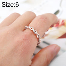 Load image into Gallery viewer, Simple Stylish Ladies Full Rhinestone Twist Modelling Ring [Rose Gold] - Mega Discount Store Ghana