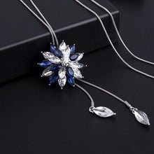 Load image into Gallery viewer, Fashion Lady Gorgeous Flower Sweater Chain Summer Dress Accessories(Blue and White) - Mega Discount Store Ghana