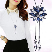 Load image into Gallery viewer, Fashion Lady Gorgeous Flower Sweater Chain Summer Dress Accessories(Blue and White) - Mega Discount Store Ghana