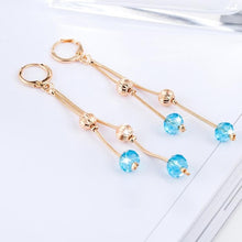 Load image into Gallery viewer, Personality Sweet Fairy Qualities Fashion Long Tassel Crystal Earrings - Mega Discount Store Ghana