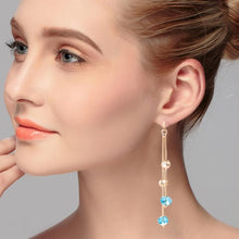 Load image into Gallery viewer, Personality Sweet Fairy Qualities Fashion Long Tassel Crystal Earrings - Mega Discount Store Ghana