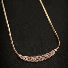 Load image into Gallery viewer, Retro Noble Wheat Short Necklace Ladies Full Drill Snake Bone Chain(Gold) - Mega Discount Store Ghana