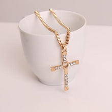 Load image into Gallery viewer, Fashion Rhinestone Cross Pendant Encrypted Box Necklace - Mega Discount Store Ghana