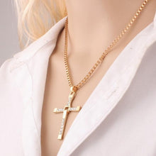Load image into Gallery viewer, Fashion Rhinestone Cross Pendant Encrypted Box Necklace - Mega Discount Store Ghana