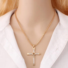 Load image into Gallery viewer, Fashion Rhinestone Cross Pendant Encrypted Box Necklace - Mega Discount Store Ghana