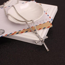 Load image into Gallery viewer, Fashion Rhinestone Cross Pendant Encrypted Box Necklace - Mega Discount Store Ghana