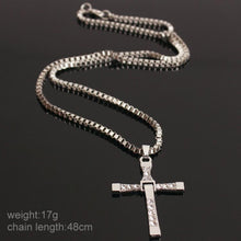 Load image into Gallery viewer, Fashion Rhinestone Cross Pendant Encrypted Box Necklace - Mega Discount Store Ghana
