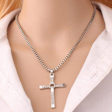 Load image into Gallery viewer, Fashion Rhinestone Cross Pendant Encrypted Box Necklace - Mega Discount Store Ghana