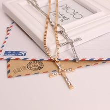 Load image into Gallery viewer, Fashion Rhinestone Cross Pendant Encrypted Box Necklace - Mega Discount Store Ghana