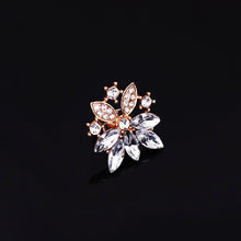Load image into Gallery viewer, 4 PCS Fashion Diamond-shape Leaves Flowers Necklaces Rings Bracelets Earrings Jewelry Set(White) - Mega Discount Store Ghana