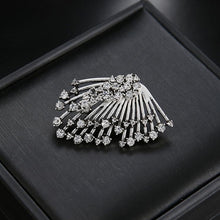 Load image into Gallery viewer, 1 PCS Women Diamond-shape Silver Flower Fan-sharped Asymmetric Stud Earrings - Mega Discount Store Ghana