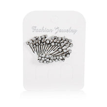 Load image into Gallery viewer, 1 PCS Women Diamond-shape Silver Flower Fan-sharped Asymmetric Stud Earrings - Mega Discount Store Ghana
