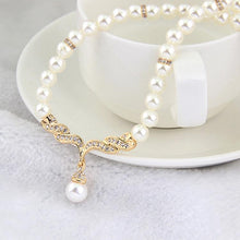 Load image into Gallery viewer, 3 in 1 Bridal Accessories Lady Classic Fashion Bead Earring Necklace Jewelry Set - Mega Discount Store Ghana